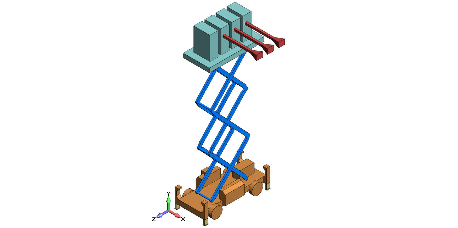 Scissor Lift Wind Load Analysis Predictive Engineering